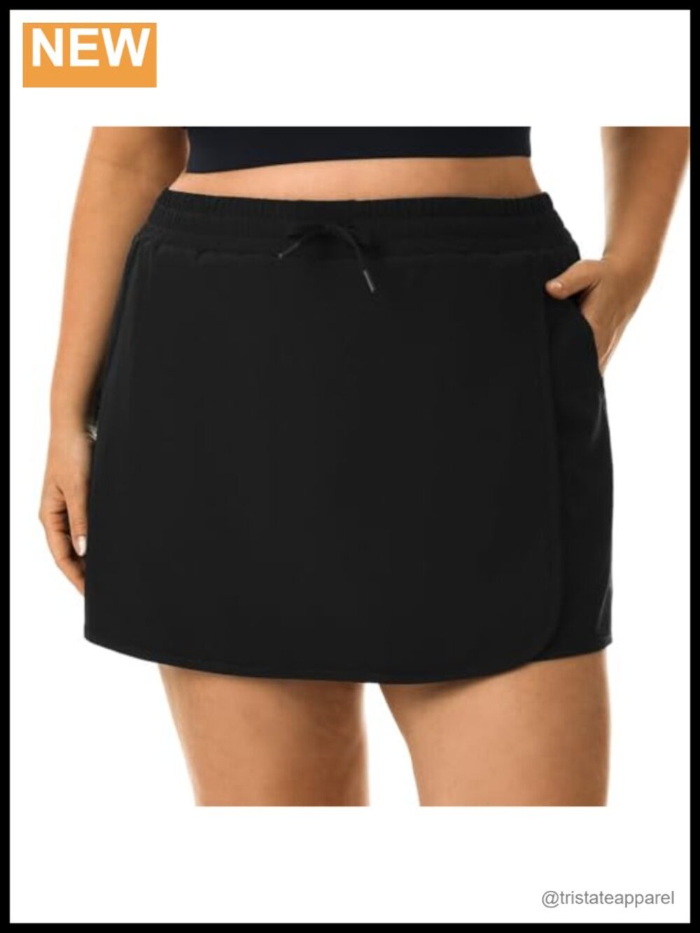 Plus Size Golf Tennis Skorts with Shorts Pockets Quick Dry Athletic Skirt